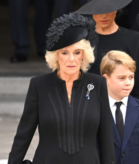 Camilla, Queen Consort of the United Kingdom at Queen Elizabeth II's funeral
