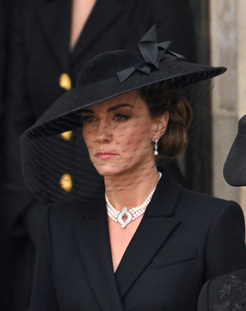 Kate Middleton at the funeral of Queen Elizabeth II
